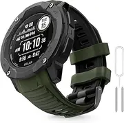 Compatible with Garmin Instinct 2X Band,Adjustable Soft Silicone Replacement Sport Watch Wristband Strap for Garmin Instinct 2X/Solar/Tactical