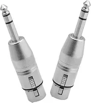 KOMBIUDA 2pcs to XLR Male to Female Audio Adapter Balanced Connectors for Mixers Microphones Amplifiers and Equalizers Stable Sound Quality Compact Design Durable Performance
