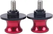 Cardan Crash Slider Protector 2PCS M8 Motorcycle Accessories Swingarm Spools Slider Swing Arm Stand Screw Aluminum Universal Fit for Motorbike Motocross M8 Swingarm Spools CNC Machining(Red)