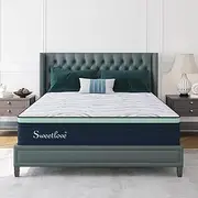 Sweetlove King Single Mattress,Gel Memory Foam Mattress for Cool Sleep & Motion Isolation, High Density Base Support Bed Mattress Foam Medium Firm