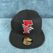 New Era 59Fifty Fresno Grizzlies Black Fitted Hat Size 7 1/4