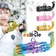 Automatic Soap Water Blower Kids Children Toys Gatling Gun Bubble Machine Gift