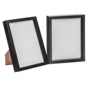 2x Black 8" x 10" 3D Box Photo Frame Standing Hanging Craft Shadow Picture