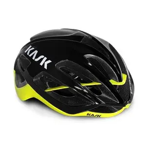 KASK PROTONE -黑螢光黃安全帽/頭盔-崇越單車