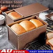 Non-stick Toast Box Loaf Bread Tin Pan Mold With Lid Kitchen Baking Tool