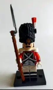 Miniature Napoleonic French Infantry Soldier With Base. NEW