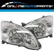 LH+RH Chrome HeadLights Pair for Toyota Corolla ZZE122 2004-2007 5-Dr Hatch (for: Toyota)