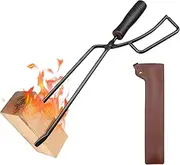 Fireplace Tongs for Fire Pit,Log Grabber for Outdoor Campfire Fire Place Tools,Log Tweezers Fireplace Accessory for Indoor Outdoor,Log Claw Fireplace Tongs Wood Fired Oven Tool