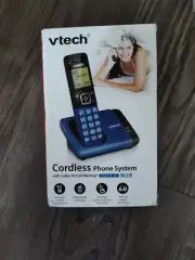 VTech DECT 6.0 Cordless Phone System Blue