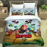 v1939 Bed Sheets Game B-rawl Cartoon S-stars Printed Bedding Sets exquisite supplies set duvet cover bed comforter set bedding set luxury 3-Piece Bedd