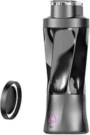 Portable Blender 650ml – 360W USB-C Rechargeable Juicer Cup with 6 Blades, 22000RPM, 6000mAh Battery, Self-Cleaning, Waterproof, Protein Shaker & Smoothie Maker for Travel, Gym & Home Use (Black)