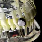 Black Single Cap Tooth Grill Plain Canine Slug Teeth Rapper Hip Hop Best Grillz