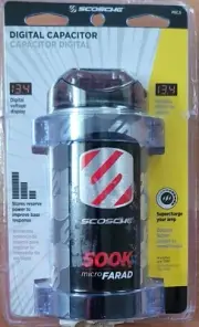Scosche PSC.5 ½ Farad 500K Micro Digital Power Capacitor Black