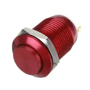 12V 2 Pins Momentary Push Button Switch 12mm 1A Stainless Steel ON-OFF Switch 24 BLACK