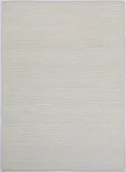 Basalt Wool Blend Textured Ivory Rug