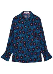 Diane Von Furstenberg Alona Printed Jersey Shirt - Multicoloured - XL (UK16 / XL) XL (UK16 / XL)