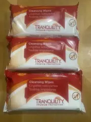 Wipes Tranquility Premium Cleansing Body Cleaning Wipes 56 Wipes Each 3 Pks
