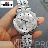 在飛比找旋轉拍賣優惠-TISSOT瑞士天梭石英男手錶防水鋼帶T055.417.11
