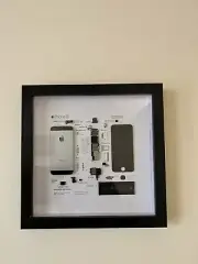 Framed Disassembled iPhone SE Artwork