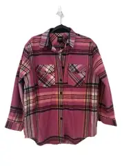 Shacket Purple Plaid, Only Brand NWT