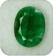 [JAGDAMBA GEMS] 7.25 Ratti Natural Certified Emerald Panna Green Loose Gemstone, Natural Emerald Panna Loose Gemstone, Emerald, Natural Emerald Panna Loose Gemstone, Emerald