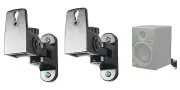(2) Hidden Wall Mount Swivel Brackets For Mackie CR4BT Studio Monitor Speakers