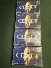 Sony CD-IT Cassette Tapes 4 Pack 90 Minute High Bias Type II Slim Case SEALED