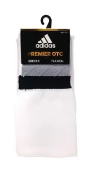 ADIDAS Climalite Traxion Premier OTC Socks sz S Small (13C-4Y) White