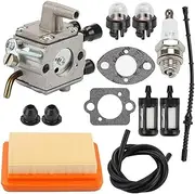 Carburettors Carburetor Air Filter Bulb Fuel Repower Kit Fit For FS120 FS200 FS250 FS300 FS350 FR450 String Trimmer Motorcycle Carburetor