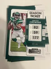 8x JAMISON CROWDER 2021 Panini Contenders Football LOT #78