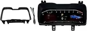 12.3 Inch Screen Cockpit LCD Instrument Panel Speedmeter Display Compatible for Chevrolet Camaro 2011-2015 Car Digital Dashboard Cluster(Carbon Fiber Frame)