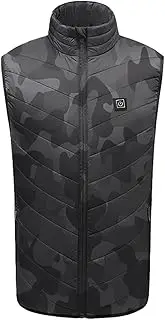 [CENRF] Ladies Smart Heating Vest, -5°C to 40°C USB Charging Electric Vest, Heated Jacket Coat, Winter Warmth Supplies With Battery Pack, Rechargable Smart Heating Jacket For Women Fishing Hiking Camping