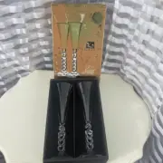 Cristal d'Arques Champagne Glasses, "Millennium 2000", Set of 2 in Box