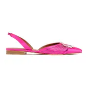[Malone Souliers] Malone Souliers-Fuchsia Satin Misha Flats-Donna 36 IT