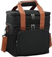 Humkopnl Cooler Bag | Large Travel Cooler Ice Bag for Camping - Reusable Cold Lunch Box Leakproof Cooling Tote for Office Travel Adults Shopping Boys Camping Beach
