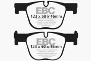 EBC DP42131R Disc Brake Pad Set FITS 12 bmw 335 3 0 turbo f30 yellowstuff rear b (for: BMW)