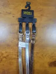 Women's M/L 3 Skinny Belts, 42.5" Long Man Made Materials, New
