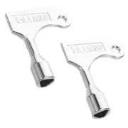 2 Pcs Triangle Lock Key Bin Keys for Commercial Garbage Container