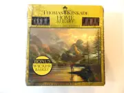 Thomas Kinkade Home & Heart "Almost Heaven" 550 Pc Puzzle w/Wicker Basket "NEW"