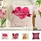 Small Silk Pillowcase Mother Day Linen Sofa Decoration Pillow Case Gift Cushion