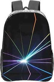 [DRTGEDS] Laser Light Clear Backpack,High Capacity Clear Bag For Travel,Work,Festival, Concerts Women Men Unisex