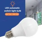 Sound+Light Sensor Control LED Lamp Automatic Smart Sensor Bulb Light (9W)