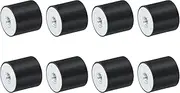 uxcell 8Pcs 40 x 40mm M10 Thread Female Rubber Mounts, Vibration Isolators, Replaces Anti Vibration Pads Flat Silent Block Base Block