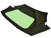 Fits: BMW BAUR E30 3-Series 77-86 Soft Top & Plastic Window Haartz Black CANVAS