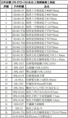 又敗家@台灣Pro'sKit寶工原廠Apple工程師維修工具26件組1PK-ST23-1501(含五星起子.一字/十字起子.氣吹.抗靜電手環)蘋果原廠授權維修中心神X國際子公司優X專用拆機工具組神X優Xapple原廠蘋果授權維修專用拆機工具組適iphone愛瘋ipad ipod air pro macbook 5星起子螺絲起子防靜電環【全館199超取免運】【APP下單享4%點數回饋】