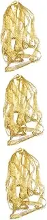 SHINEOFI 3pcs Costume Tassel Women Dance Skirt Fringe Trim Tassel Waist Fringe Trim Ribbon for Clothes Making