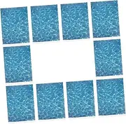 TOBBOMEY 10pcs Artificial River Sheet for Table Decor Realistic Water Ripple Effect DIY Materials for Micro Landscape Projects Enhance Outdoor Model Detail and Creativity