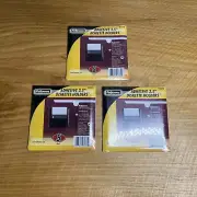 Fellowes Adhesive 3.5" Diskette Floppy Disk Holders Lot of 3 Packs (15 Total)