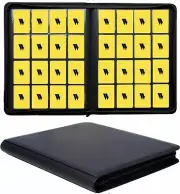 16 Pocket Card Binder, 1000+ Premium Zip Trading Card Binder, Double Sided Pocke
