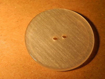 10 NEW 1 1/2 INCH PEARL FINISH WHITE BUTTONS